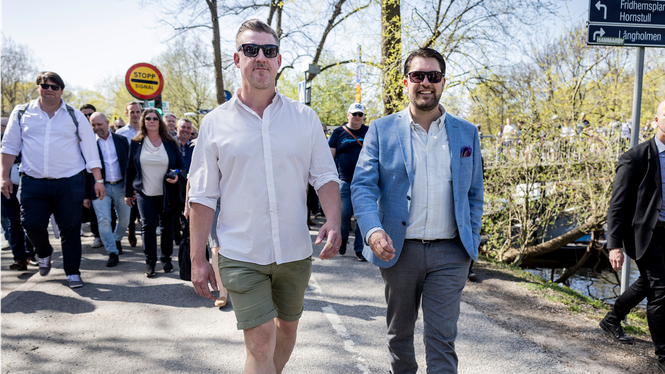 Linus Bylund, stabschef för Sverigedemokraterna, petades från SD:s riksdagslista 2018. Men nu hoppas han på en plats i valet nästa år. Arkivbild.