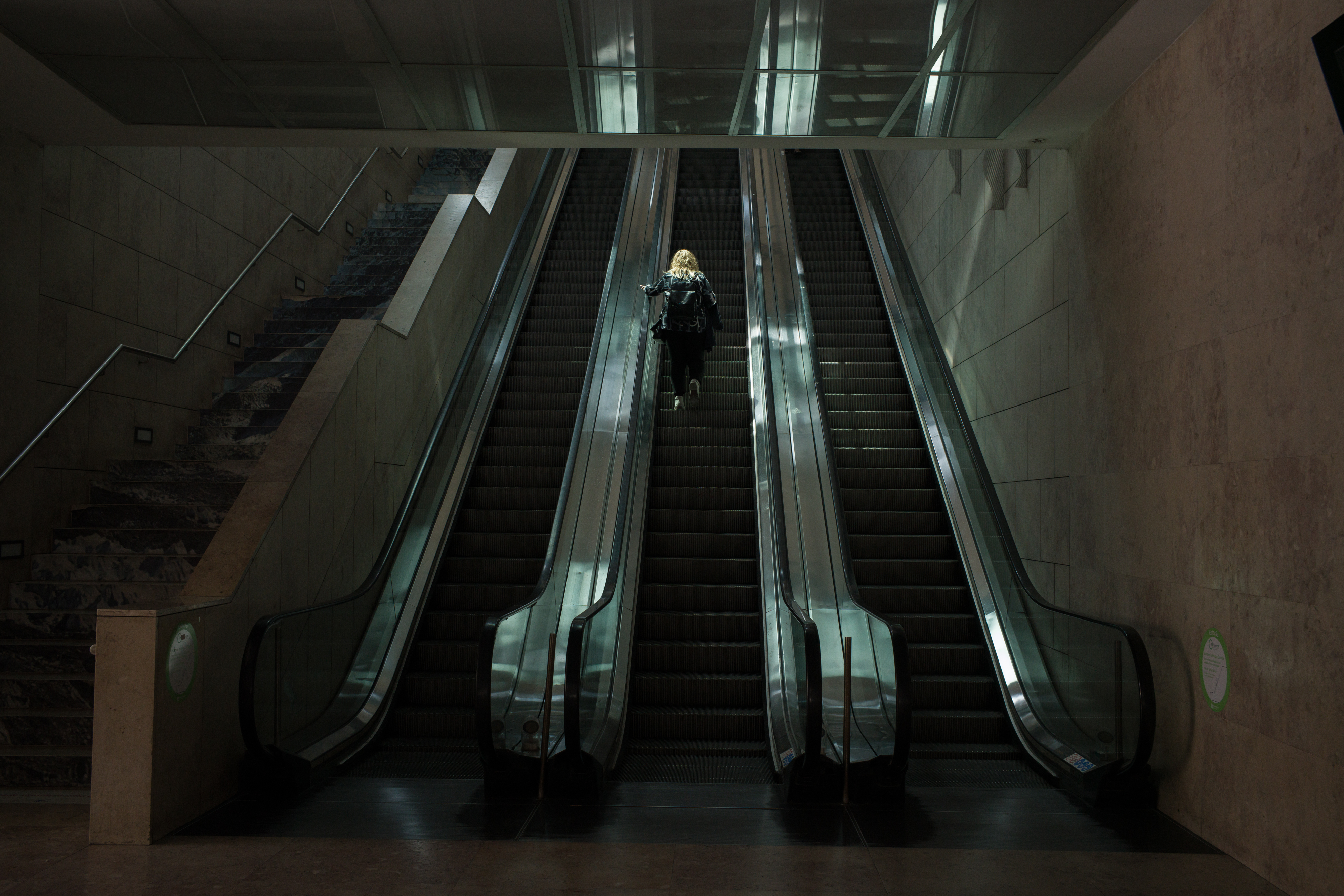 Rulltrapporma står still när Lissabon blev utan el.
