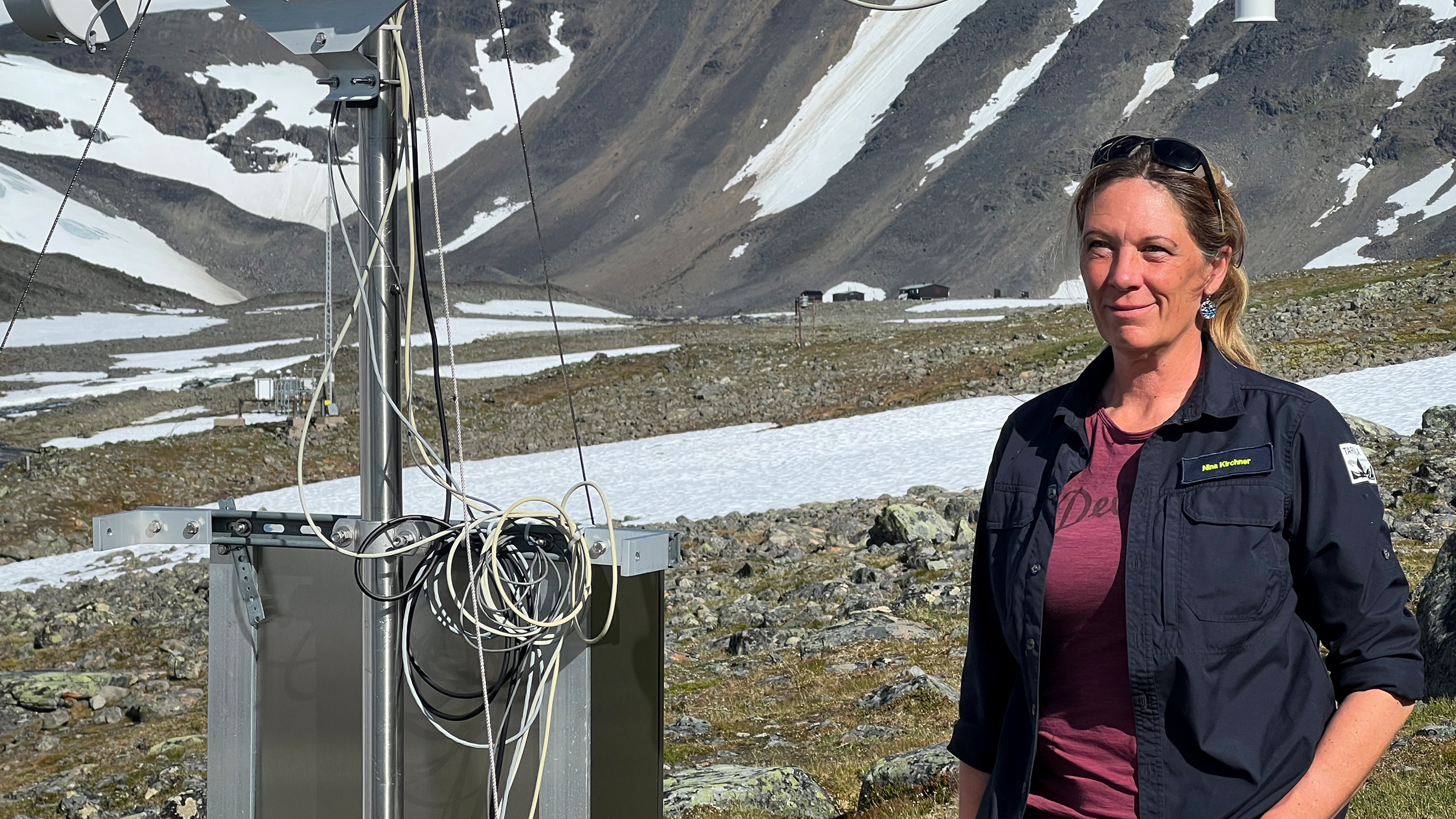 Nina Kirchner är föreståndare för Tarfala fjällstation och professor i glaciologi vid Stockholms universitet.