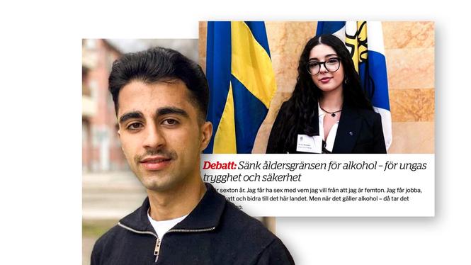 ”Det är inte frihet att kunna köpa alkohol på Systembolaget som 16-åring. Det är en risk”, skriver Deljar Dawood i en replik på Niusha Mostafavis debattartikel.