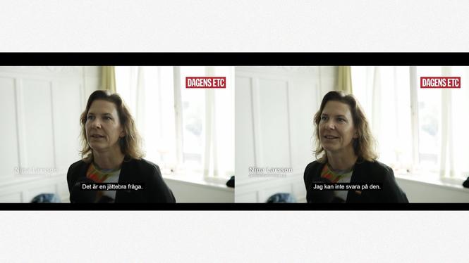 Skärmdumpar från ett minister-quiz som Dagens ETC:s höll.