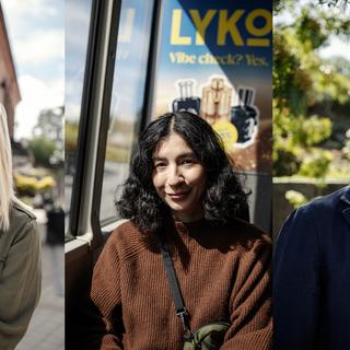 Från vänster: Anna Hjertstedt, Paulina Jimenez och Olle Florin.