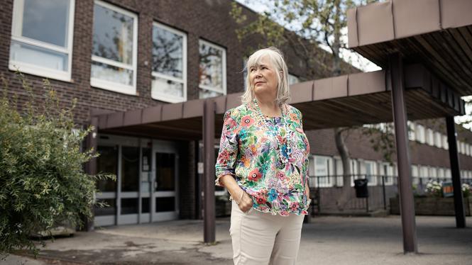 ”Det blir som en sovstad. Jag bor i Dalénum, ett jättefint område där JM byggt en massa, men där är det heldött”, säger Annica Grimlund (S) som vill att det byggs mer och blandat på Lidingö.