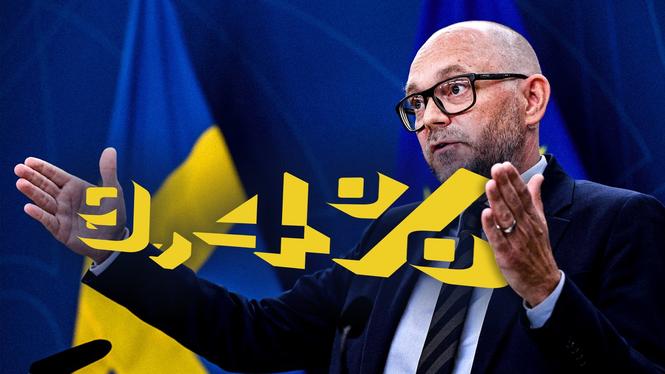 Arbetsmarknadsminister Johan Britz (L) håller sin första pressträff om arbetsmarknadsläget under tisdagen. Arbetslösheten ligger nu på 9,4 procent enligt SCB.