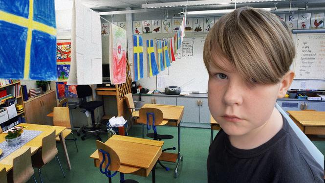 Tioåriga Daniel Forsberg O’ Reilly tycker att skolan har förbättringspotential.