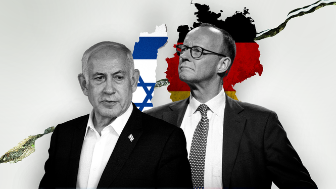 Den tyska förbundskanslern Friedrich Merz har meddelat att en del vapenexport till Israel ska stoppas. De två länderna har en känslig historia och beskedet har väckt debatt.