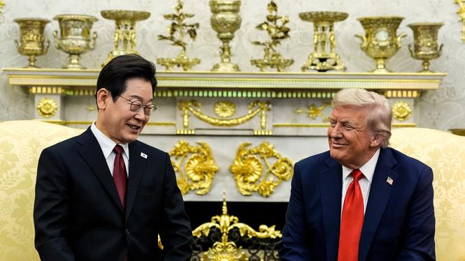 Sydkoreas president Lee Jae Myung besökte Donald Trump i Vita huset under gårdagen.