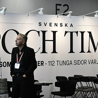 Svenska Epoch Times monter på bokmässan i Göteborg, 2024.