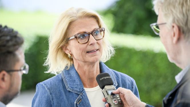 Finansminister Elisabeth Svantesson (M). Arkivbild