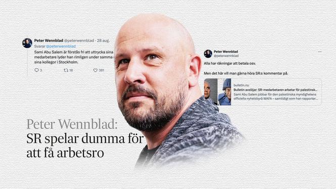 Peter Wennblad på SvD ledare utsätter Gaza-journalist för fara, skriver Tanvir Mansur.