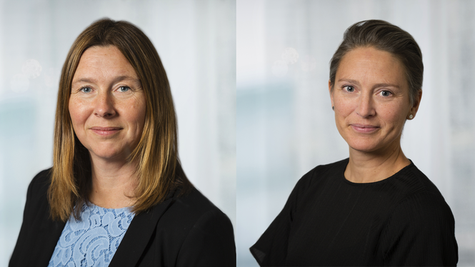 Karin Ljung Björklund (Fil Dr och chef Enheten för miljöhälsa) och Ida Knutsson (Utredare och Sveriges representant till WHO:s arbetsgrupp om klimat och hälsa, HIC).