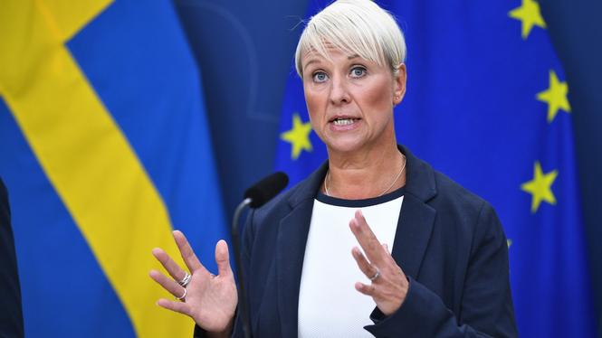 Socialförsäkringsminister Anna Tenje (M) presenterar i dag en bidragsreform. Arkivbild.
