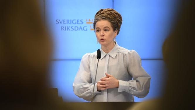 Miljöpartiets språkrör Amanda Lind (MP). Arkivibild.