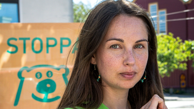 Fanny Sannerud är en av aktivisterna som är kärande i Greenpeace klagomål till Europadomstolen .