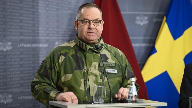 Överbefälhavare Michael Claesson. Arkivbild. 