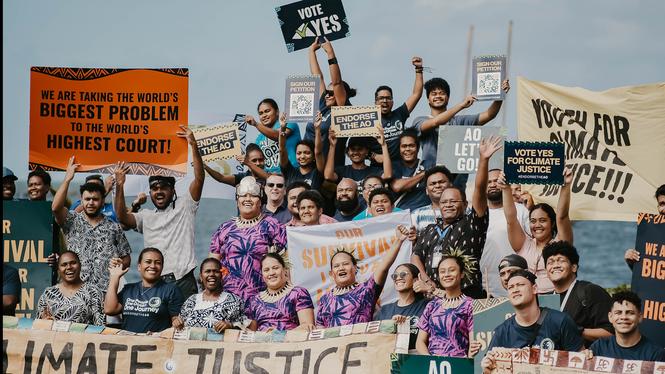 Pacific students fighting for climate change har kämpat för klimaträttvisa sedan 2019. 