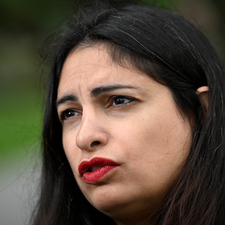 Vänsterpartiets partiledare Nooshi Dadgostar.