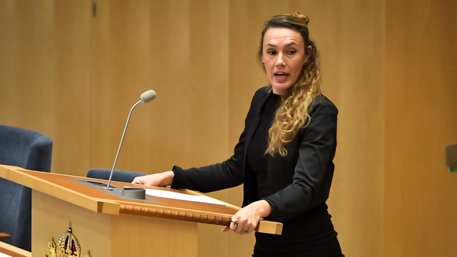 Maj Karlsson, socialpolitisk talesperson för Vänsterpartiet.