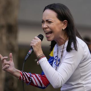 Den venezuelanska oppositionsledaren Maria Corina Machado får Nobels fredspris 2025. 