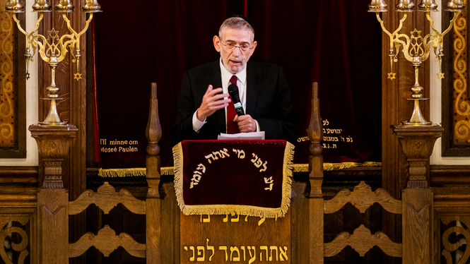 Rabbi Melchior är överrabbin för Norge, men bor i Israel. Han har spelat en unik roll i fredsarbetet och tror på en palestinsk stat. Arkivbild.