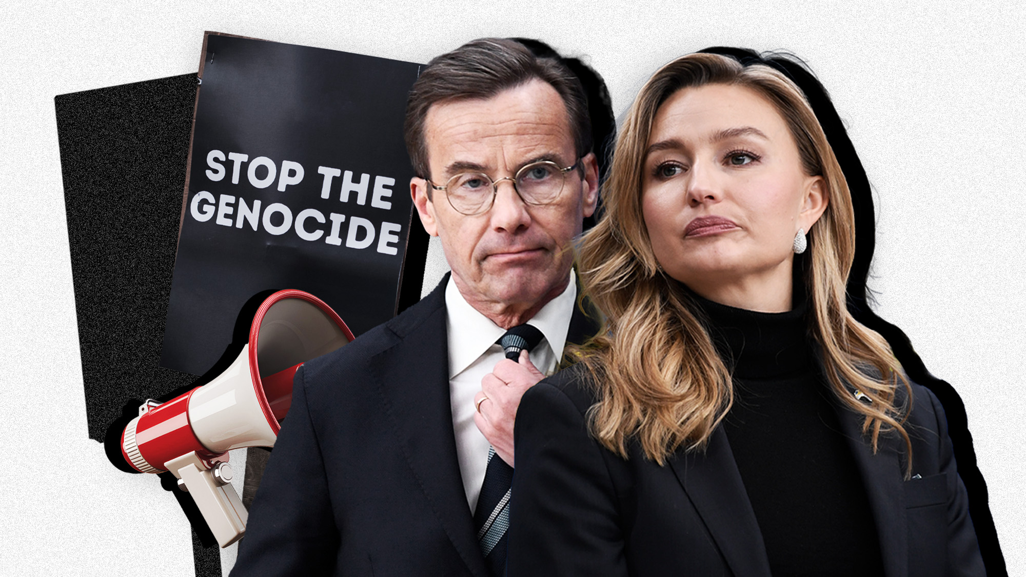 Ulf Kristersson (M) och Ebba Busch (KD) har båda uttryckt sig hårt om demonstranter.