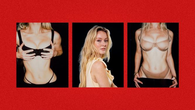 Artisten Zara Larsson har lanserat underklädesmärket Main rose och poserar själv på bilderna.