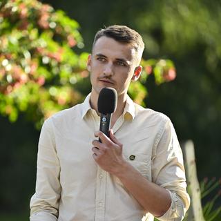 Grön Ungdoms språkrör Anton Bylin (MP). 