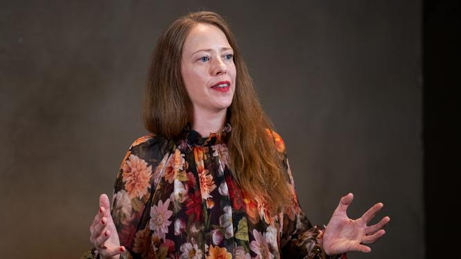 Åsa Lindhagen (MP), miljö- och klimatborgarråd och gruppledare för Miljöpartiet i Stockholms stad. 