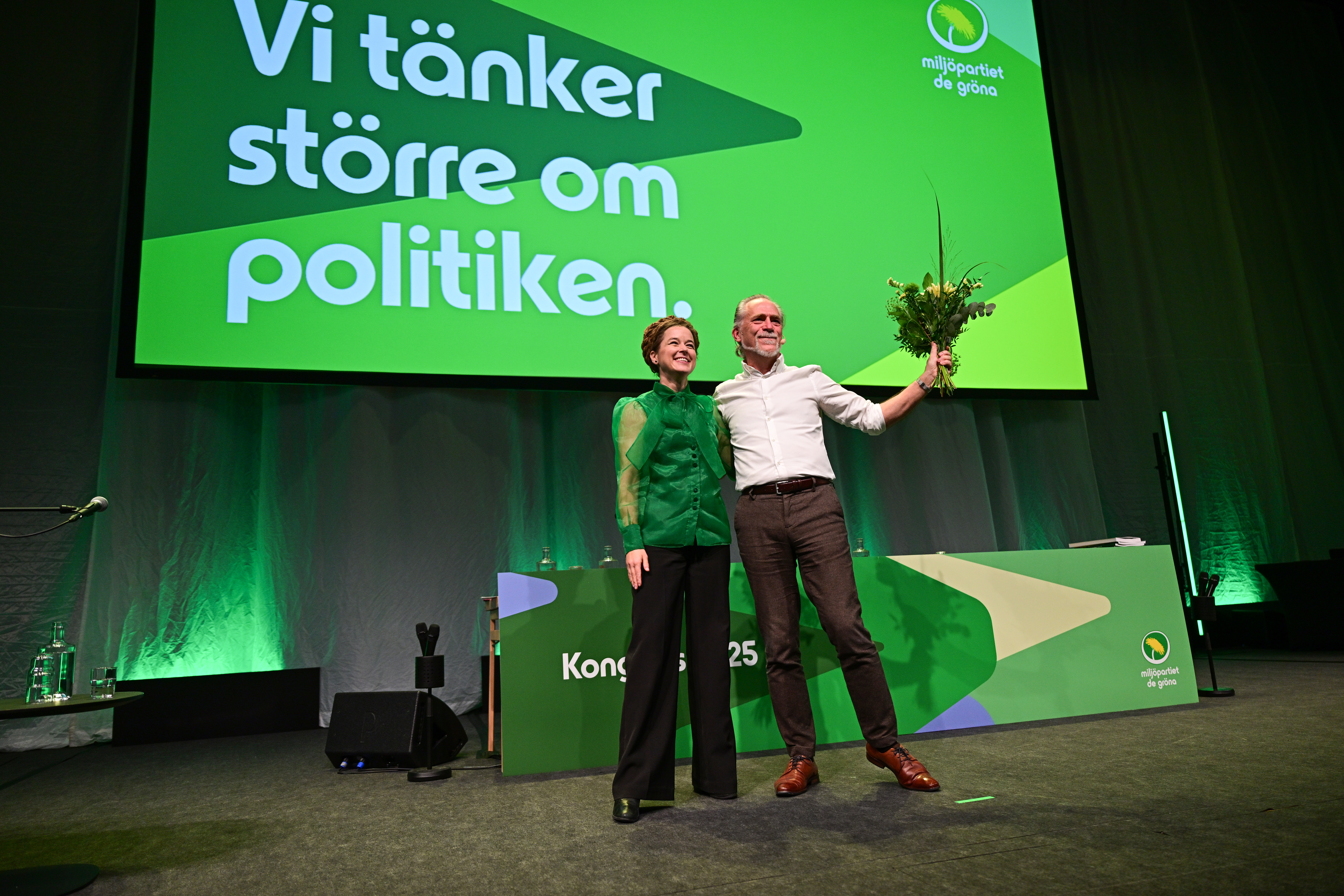 Helldén höll det bättre talet denna gång.
Foto: Magnus Lejhall / TT / Kod 10658