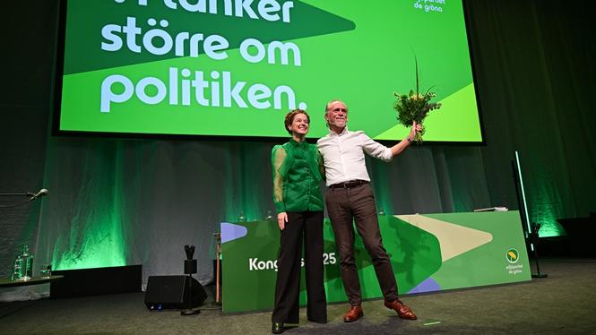 Helldén höll det bättre talet denna gång.
Foto: Magnus Lejhall / TT / Kod 10658