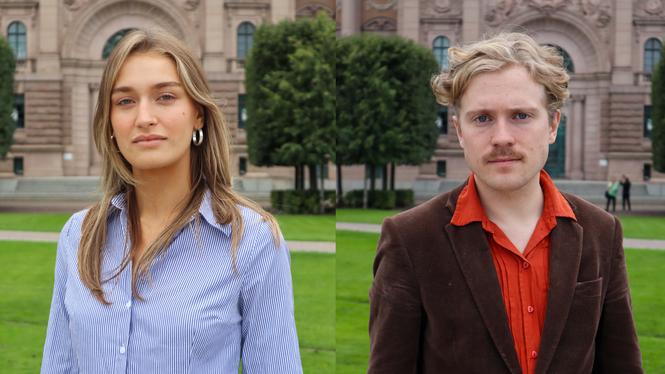 Kajsa Karlsbro och Carl Sträng från Luf.