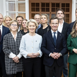 Festmiddag på Sagerska palatset med kommissionsordförande Ursula von der Leyen.