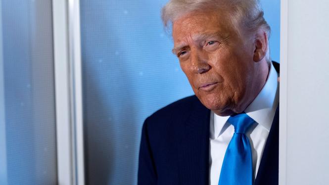 USA:s president Donald Trump på onsdagen.