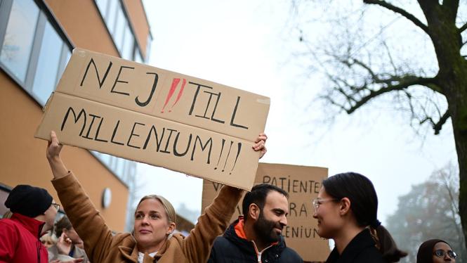 Införandet av Millennium förra året väckte stora protester, bland annat utanför Södra Älvsborgs sjukhus i Borås. Arkivbild.