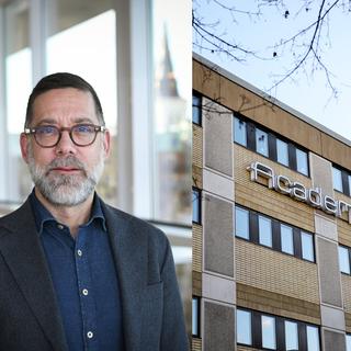 "Academedias vinster skulle räcka till 300 nya lärare" säger Jonas Ekström, Centerpartiet Västmanland, som vill förbjuda aktiebolagen i skolan.