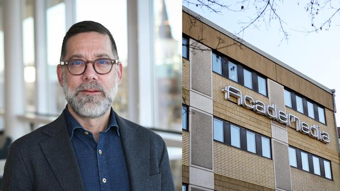 "Academedias vinster skulle räcka till 300 nya lärare" säger Jonas Ekström, Centerpartiet Västmanland, som vill förbjuda aktiebolagen i skolan.