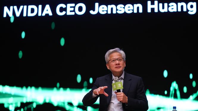 AI-företaget Nvidias vd, Jensen Huang.