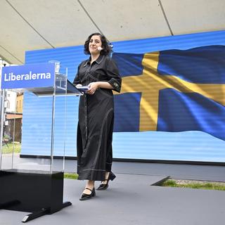 Liberalernas partiledare Simona Mohamsson (L) i Almedalen i somras.