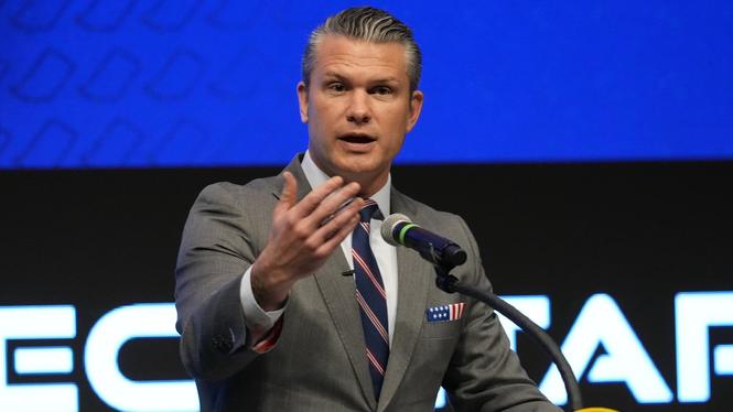 USA:s försvarsminister Pete Hegseth.