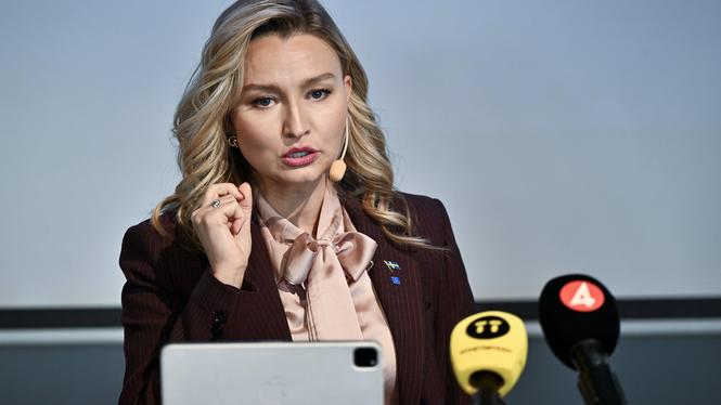 Kristdemokraternas  partiledare Ebba Busch.