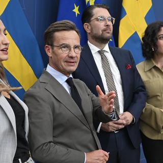 Ebba Busch (KD), Ulf Kristersson (M), Jimmie Åkesson (SD) och Simona Mohamsson (L) ska träffas på tisdagen i Strängnäs.
