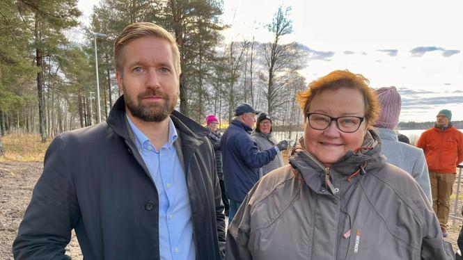 Yvonne Stålnacke, tillsammans med Per Ekervhen, vd på Lumire. 