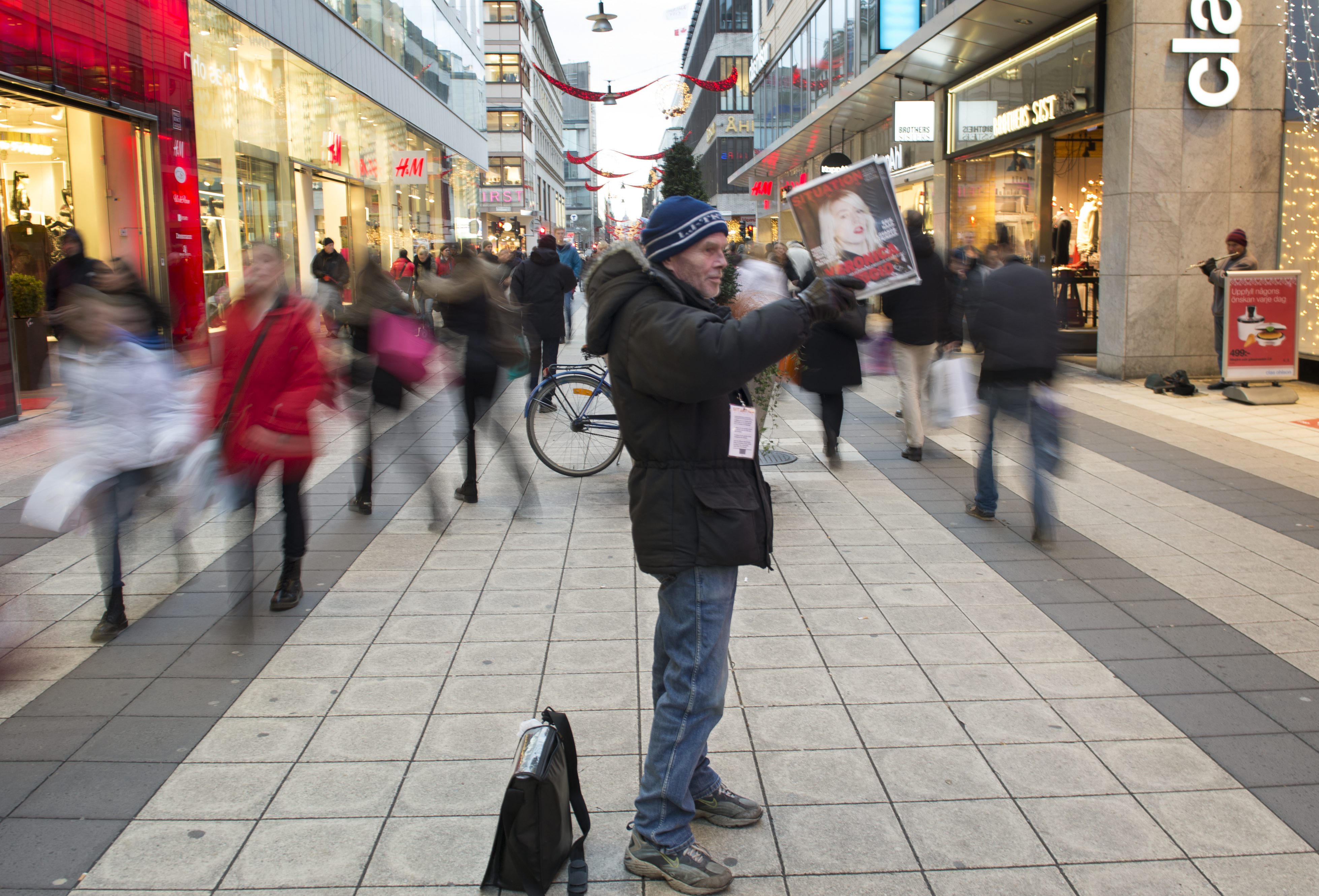 Situation Stockholm har gett hemlösa i huvudstaden en inkomst sedan 1995. 
