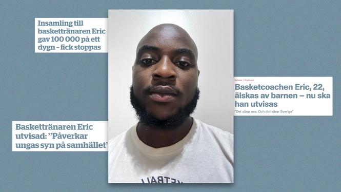 För drygt en månad sedan utvisades baskettränaren Eric till Uganda. Han är besviken på hur svenska myndigheter hanterat hans fall. ”Jag har inte försökt gömma mig, när jag fick reda på hur det låg till försökte jag göra rätt för mig”, säger han. 