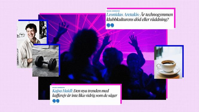 Leonidas Aretakis och Kajsa Haidl har skrivit om technogym respektive kafferejv.