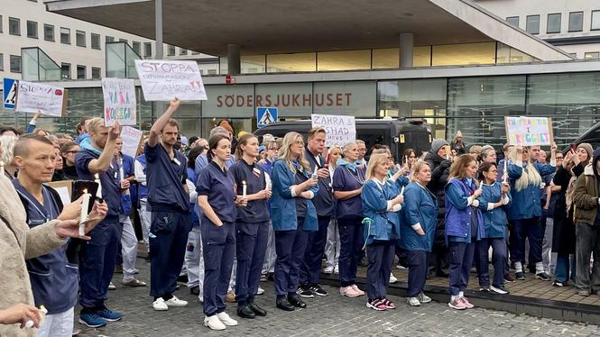 På måndagen anordnades en ljusmanifestation till stöd för Zahra Kazemipour och hennes familj som ska utvisas den 6 januari 2026.