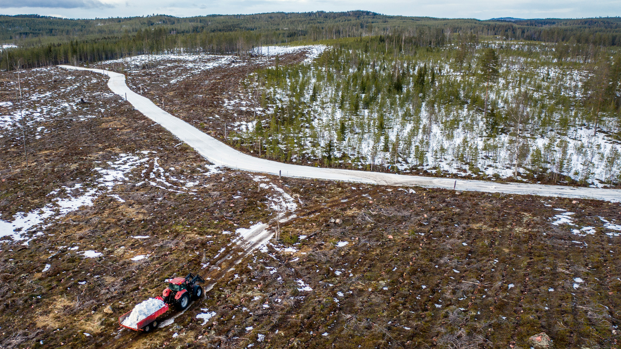 Vasaloppet kämpade med snöbrist 2020.