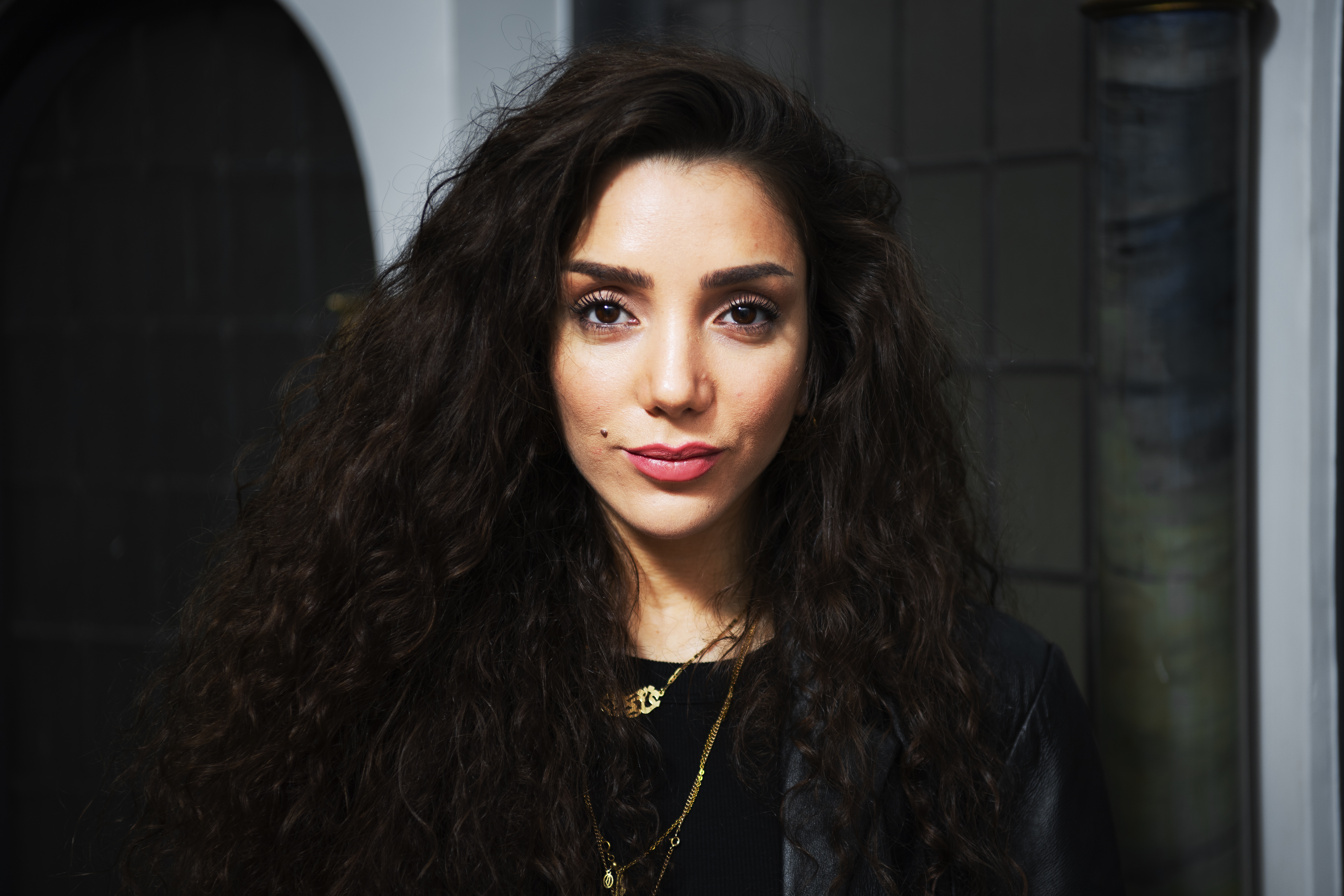 Gina Dirawi, av palestinskt ursprung, leder Melodifestivalen 2026. Arkivbild.