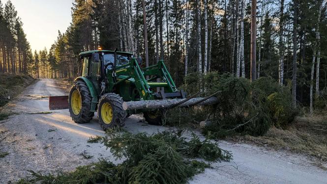 Stormen Johannes har drabbat mellersta och norra Sverige hårt.