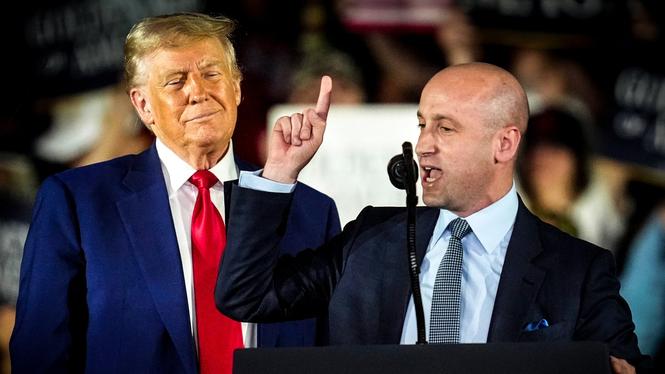 Donald Trump och Stephen Miller.